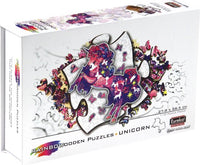 Rainbow wooden puzzles