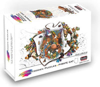 Rainbow wooden puzzles