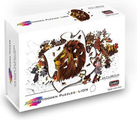 Rainbow wooden puzzles