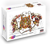 Rainbow wooden puzzles