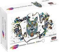 Rainbow wooden puzzles