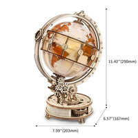 Globe with light