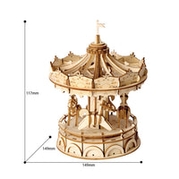 3D Houten Merry-Go-Round