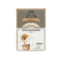 3D Houten Grammofoonspeler