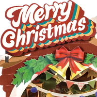 EXCLUSIEF! | Robotime Book Nook Christmas Street