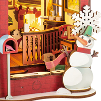 EXCLUSIEF! | Robotime Book Nook Christmas Indoor Scene