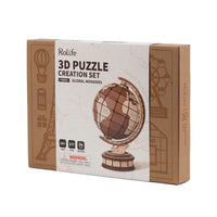 3D Houten Puzzel Globe Wonders