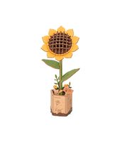 3D Houten Sunflower