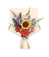 3D Wooden Flower Bouquet