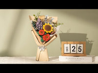 3D Wooden Flower Bouquet