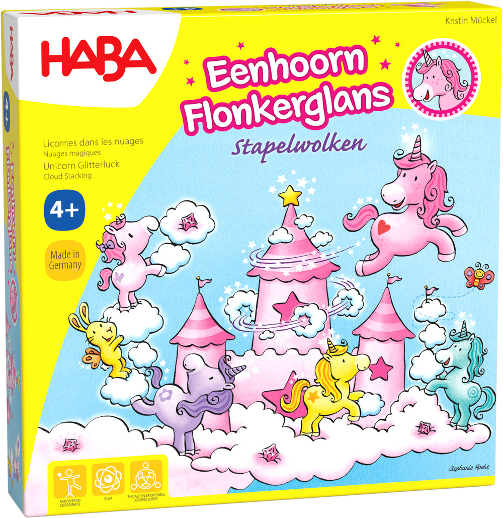 HABA Eenhoorn Flonkerglans Stapelwolken