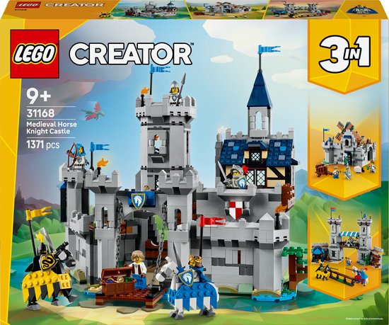 Lego CrCreator 3in1 Middeleeuws Kasteel met Ridders te Paard 31168