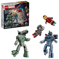 Lego Iron Man en War Machine vs. Hammer Drones 76320