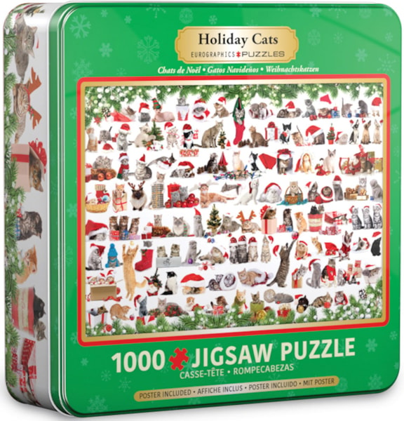 Holiday Cats Tin