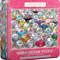 Tea cup party tin