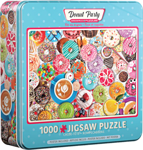 Donut party tin