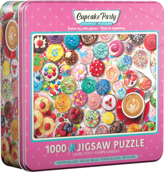 Cupcake party tin