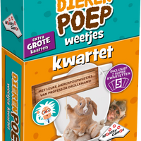 Dierenpoep weetjes kwartet