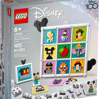 Lego 100 jaar Disney animatie figuren 43221