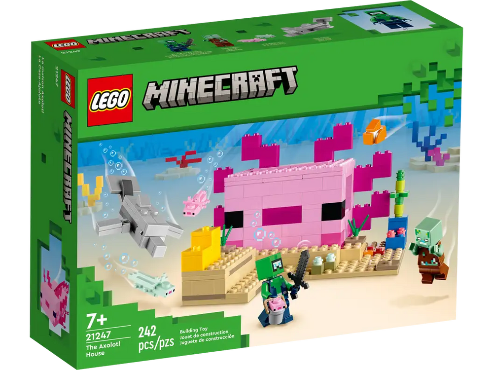 Lego Minecraft Het axolotlhuis 21247