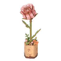 
              3D Houten Pink Rose
            