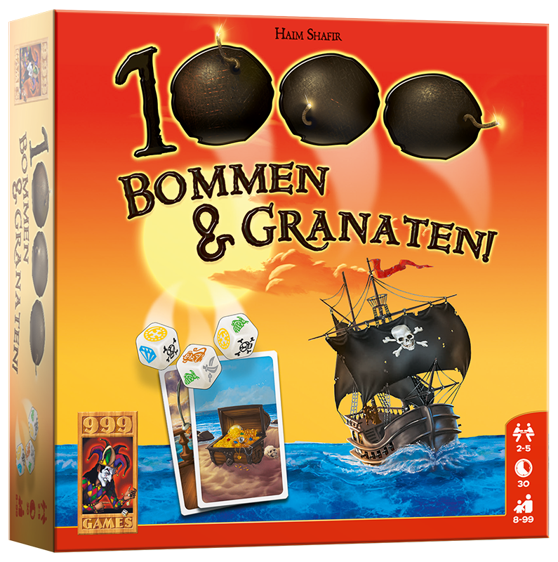1000 Bommen & Granaten! Dobbelspel