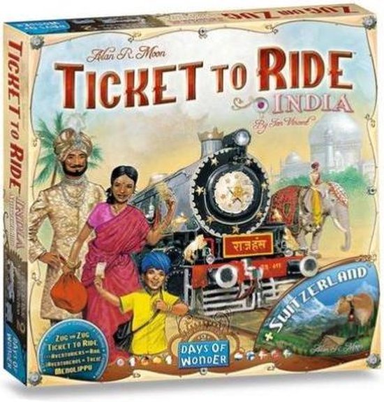 Ticket to Ride India & Zwitserland - Uitbreiding