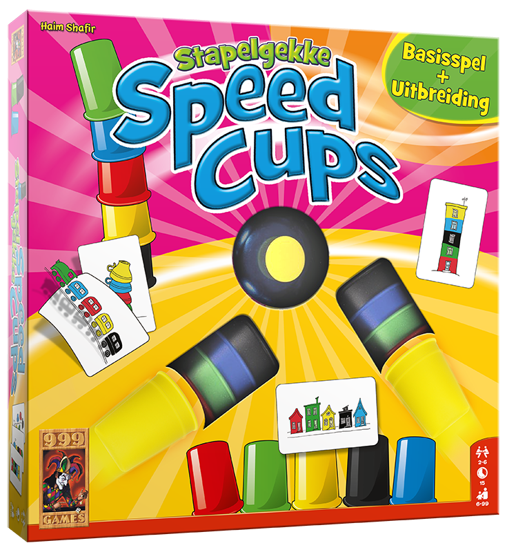 Stapelgekke Speed cups - 6 spelers